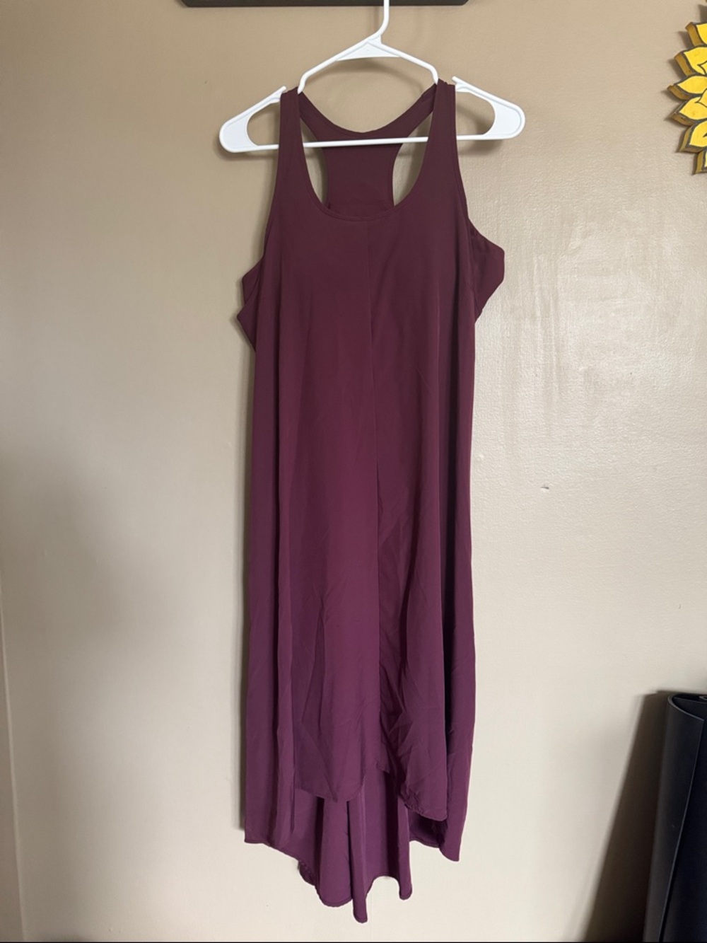 Women’s Racerback Midi Dress in Burgundy
